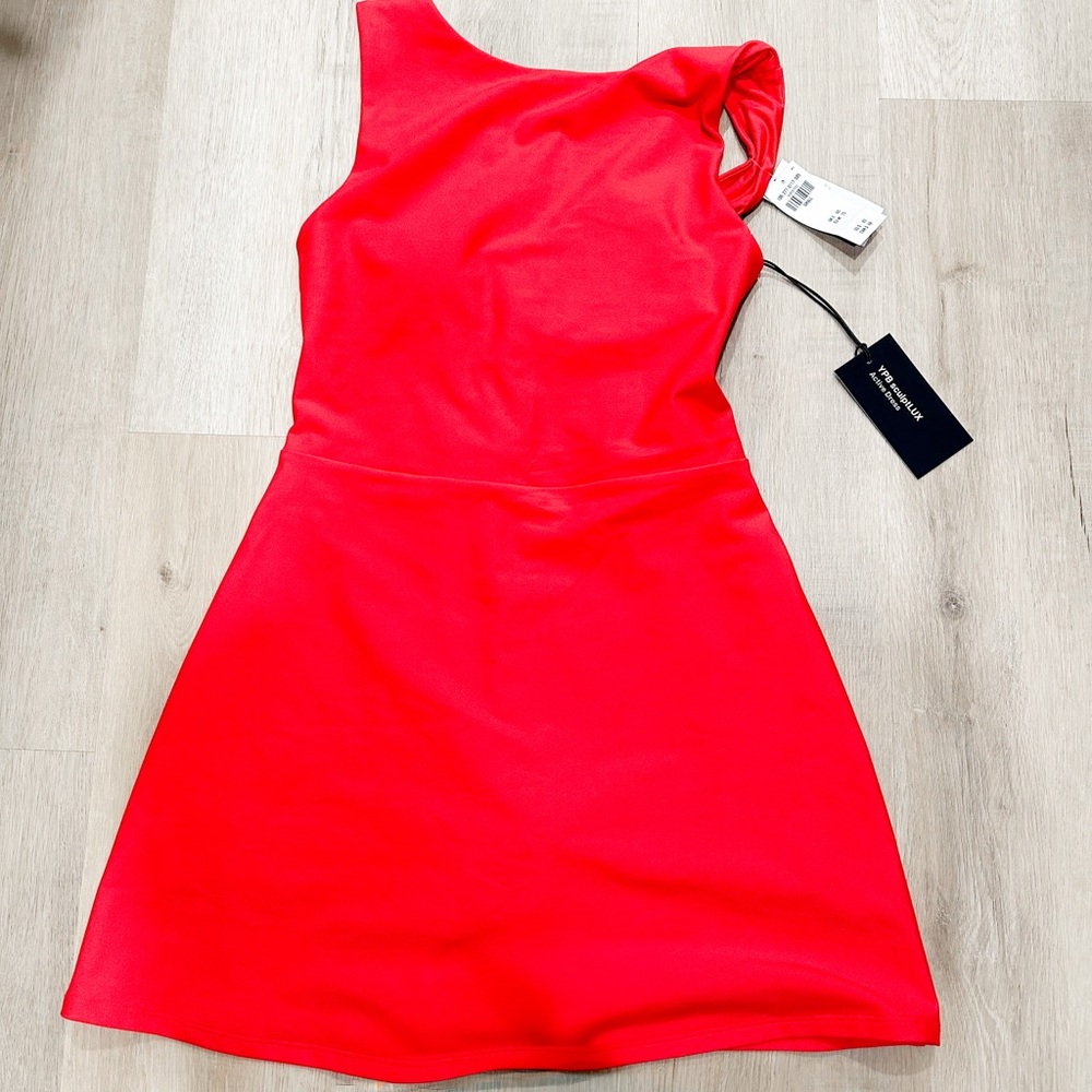 Abercrombie & Fitch YPB SculptLUX Red Mini Dress with built in shorts